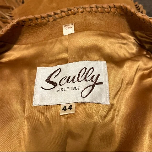 Vintage Scully Suede Leather Fringe Western Vest - Picture 4 of 8